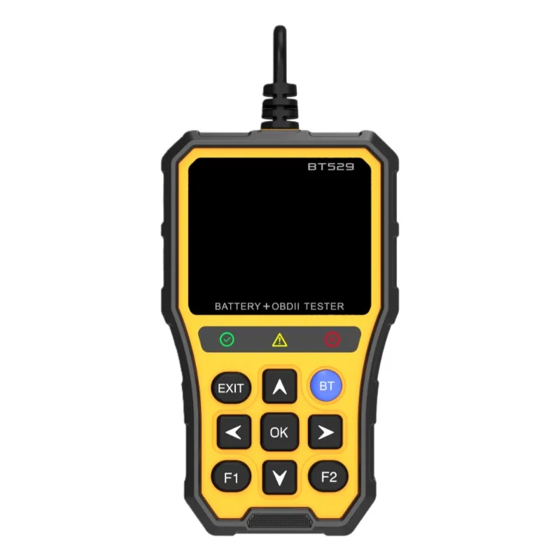BT529 Тестер автомобильного аккумулятора Усовершенствованное сопротивление аккумулятора Тест здоровья OBD Инструмент диагностики автомобилей
BT529 Тестер автомобильного аккумулятора Усовершенствованное сопротивление аккумулятора Тест здоровья OBD Инструмент диагностики автомобилей