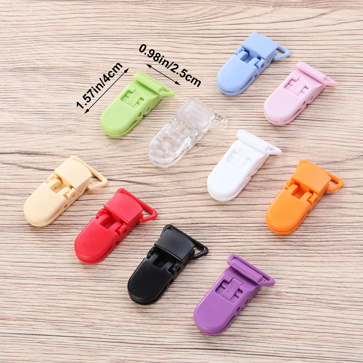 40Pcs Plastic Pacifier Clips Gripping Teeth for Craft DIY Projects No Indentation Baby Pacifier Clips Plastic Badge Clip
40Pcs Plastic Pacifier Clips Gripping Teeth for Craft DIY Projects No Indentation Baby Pacifier Clips Plastic Badge Clip