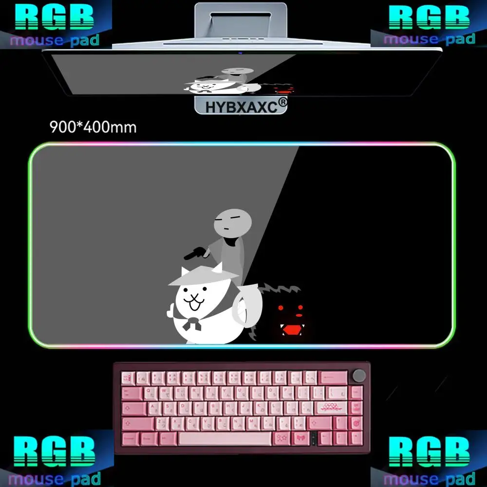 900X400MM HYBXAXC Mouse Pad RGB Gaming Mouse Pad Desk Mat HD Gamer Large LED Light XXL Battle Cats RGB Mouse Pads
900X400MM HYBXAXC Mouse Pad RGB Gaming Mouse Pad Desk Mat HD Gamer Large LED Light XXL Battle Cats RGB Mouse Pads