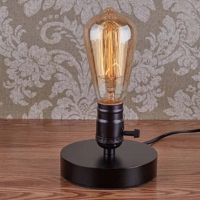 European modern retro old-fashioned e27 industrial creative personality study plug line switch bedside table lamp Floor Lamps
European modern retro old-fashioned e27 industrial creative personality study plug line switch bedside table lamp Floor Lamps