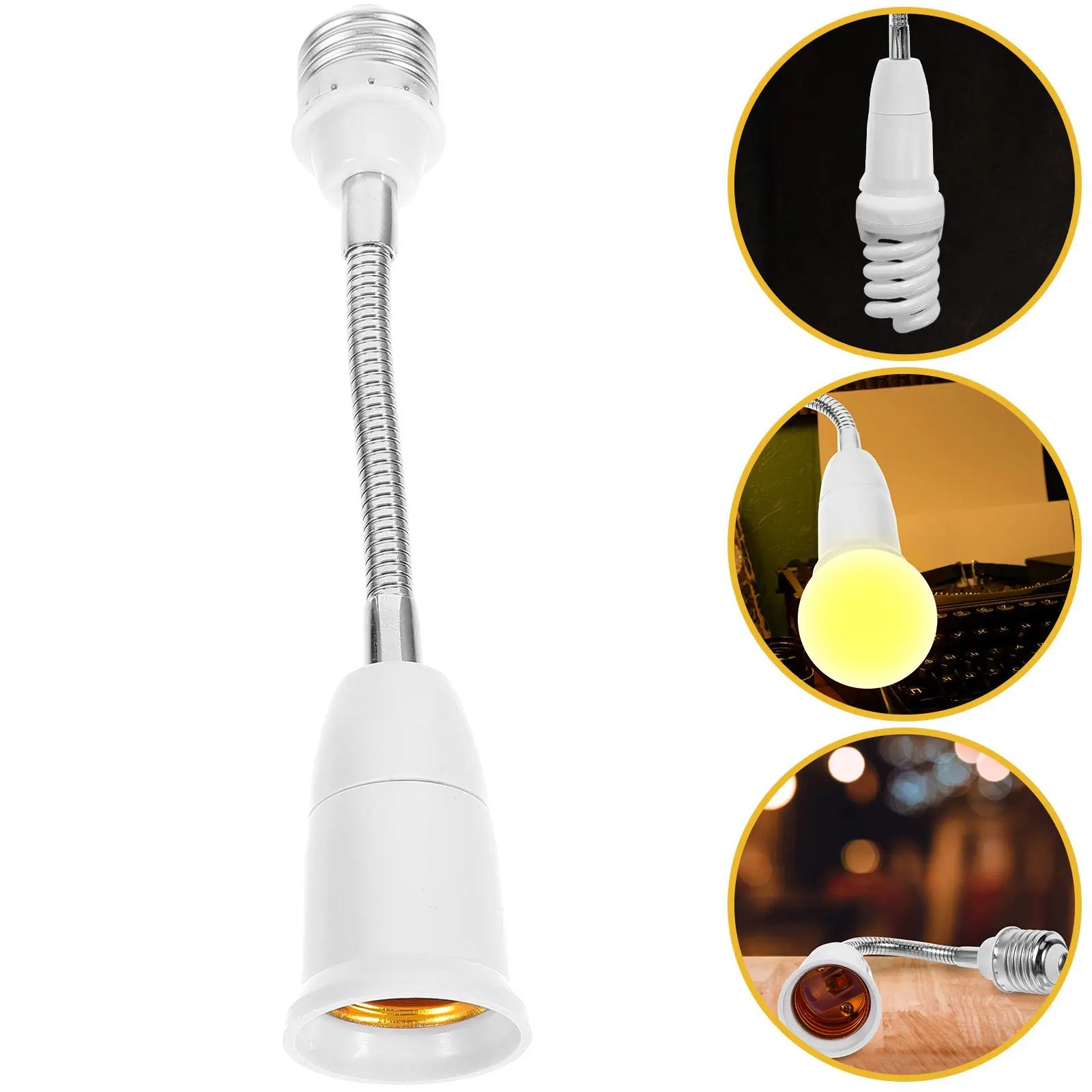 Удлинитель для цоколя лампы E27: Прочный корпус из поликарбоната, гибкое позиционирование, удлинительная вставка для светильников, ламп, потолочных и встраиваемых светильников
Удлинитель для цоколя лампы E27: Прочный корпус из поликарбоната, гибкое позиционирование, удлинительная вставка для светильников, ламп, потолочных и встраиваемых светильников