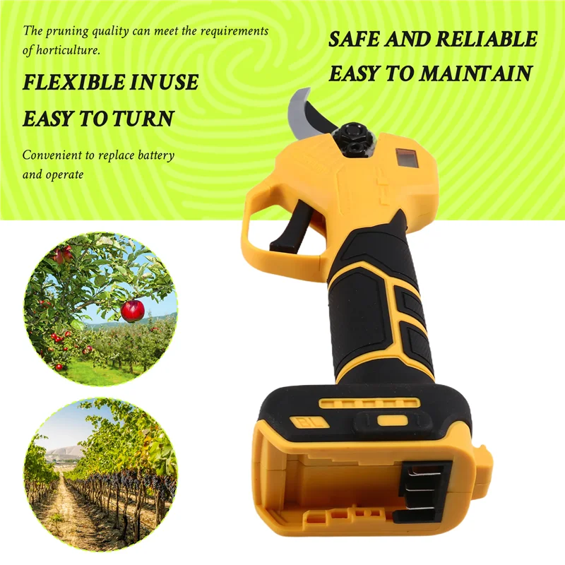 Cordless Electric Pruning Shears Garden Tool Pruner Cordless Garden Scissors Fruit Tree Fordewalt 20V Battery
Cordless Electric Pruning Shears Garden Tool Pruner Cordless Garden Scissors Fruit Tree Fordewalt 20V Battery
