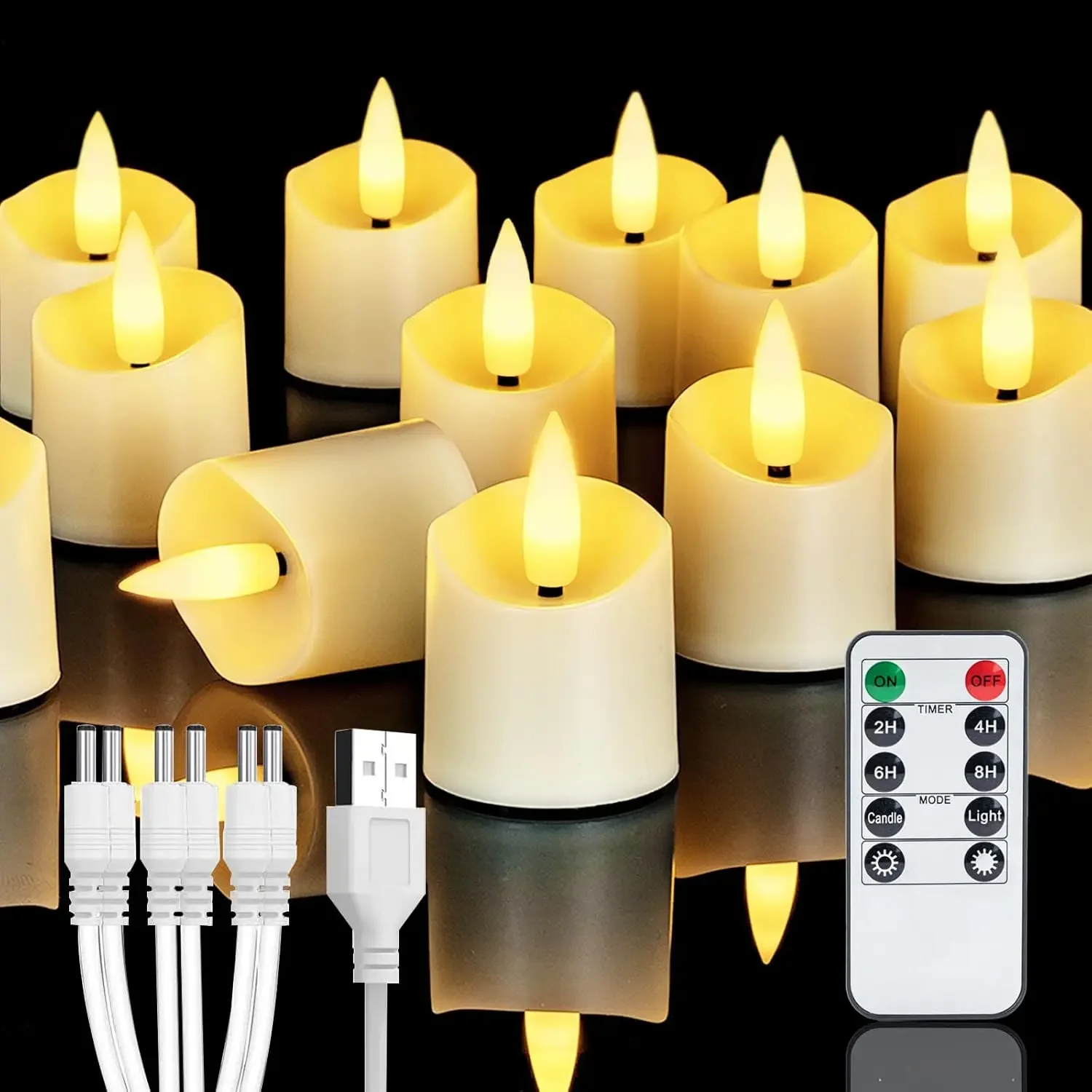 Rechargeable Flameless Candles With Timer – 6-Pack LED Tea Lights For Wedding & Christmas Decor
Rechargeable Flameless Candles With Timer – 6-Pack LED Tea Lights For Wedding & Christmas Decor