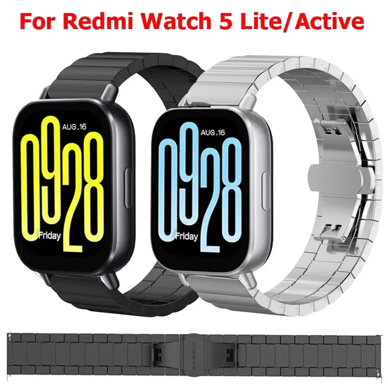 Watch strap 22mm Stainless Steel Strap For Redmi Watch 5 Active Metal Watchband Correa For Redmi Watch 5 Lite Bracelet Wristband
Watch strap 22mm Stainless Steel Strap For Redmi Watch 5 Active Metal Watchband Correa For Redmi Watch 5 Lite Bracelet Wristband