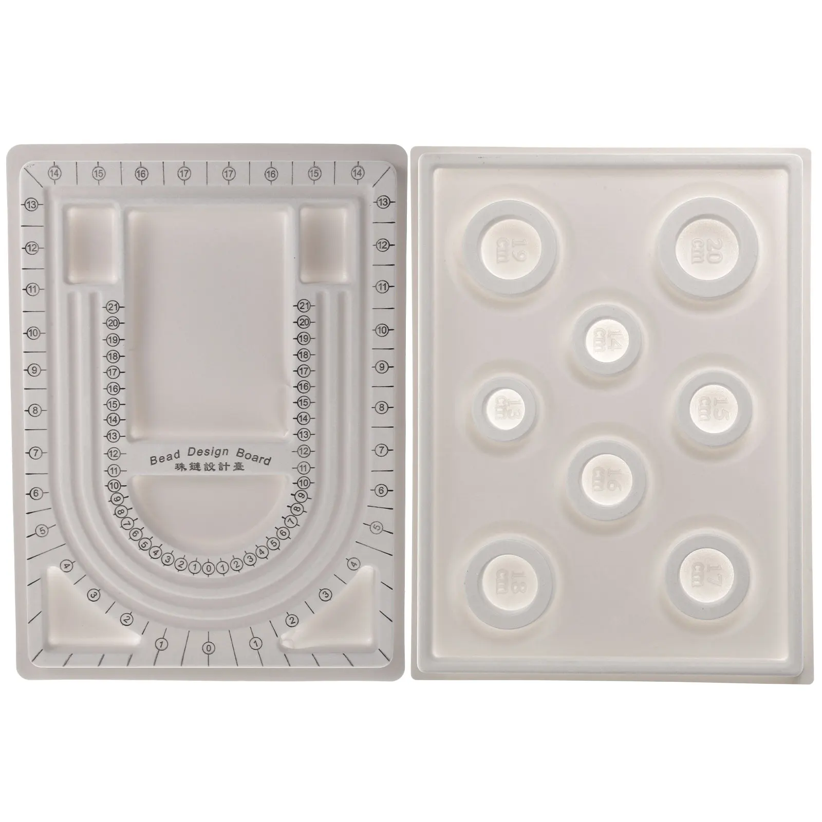 2PCS Bead Design Boards Measuring Disc Tool for Necklaces Bracelets Jewelry Making Tray Sturdy Beading Projects DIY
2PCS Bead Design Boards Measuring Disc Tool for Necklaces Bracelets Jewelry Making Tray Sturdy Beading Projects DIY