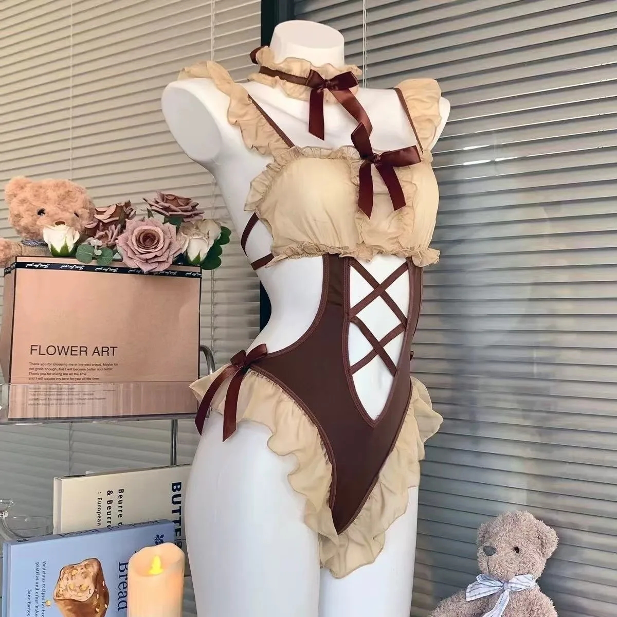 Pure Desire Bodysuits For Women Sexy Pure Desire Bodysuits Bowknot Sweet Brown Sweet Adorable Bear Soft Gauze Pajama Set 2026
Pure Desire Bodysuits For Women Sexy Pure Desire Bodysuits Bowknot Sweet Brown Sweet Adorable Bear Soft Gauze Pajama Set 2026