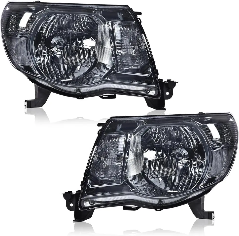 Headlights Assembly Compatible with 2005-2011 Toyota Tacoma Left and Right Smoky Lens Chrome Housing Clear Refector
Headlights Assembly Compatible with 2005-2011 Toyota Tacoma Left and Right Smoky Lens Chrome Housing Clear Refector