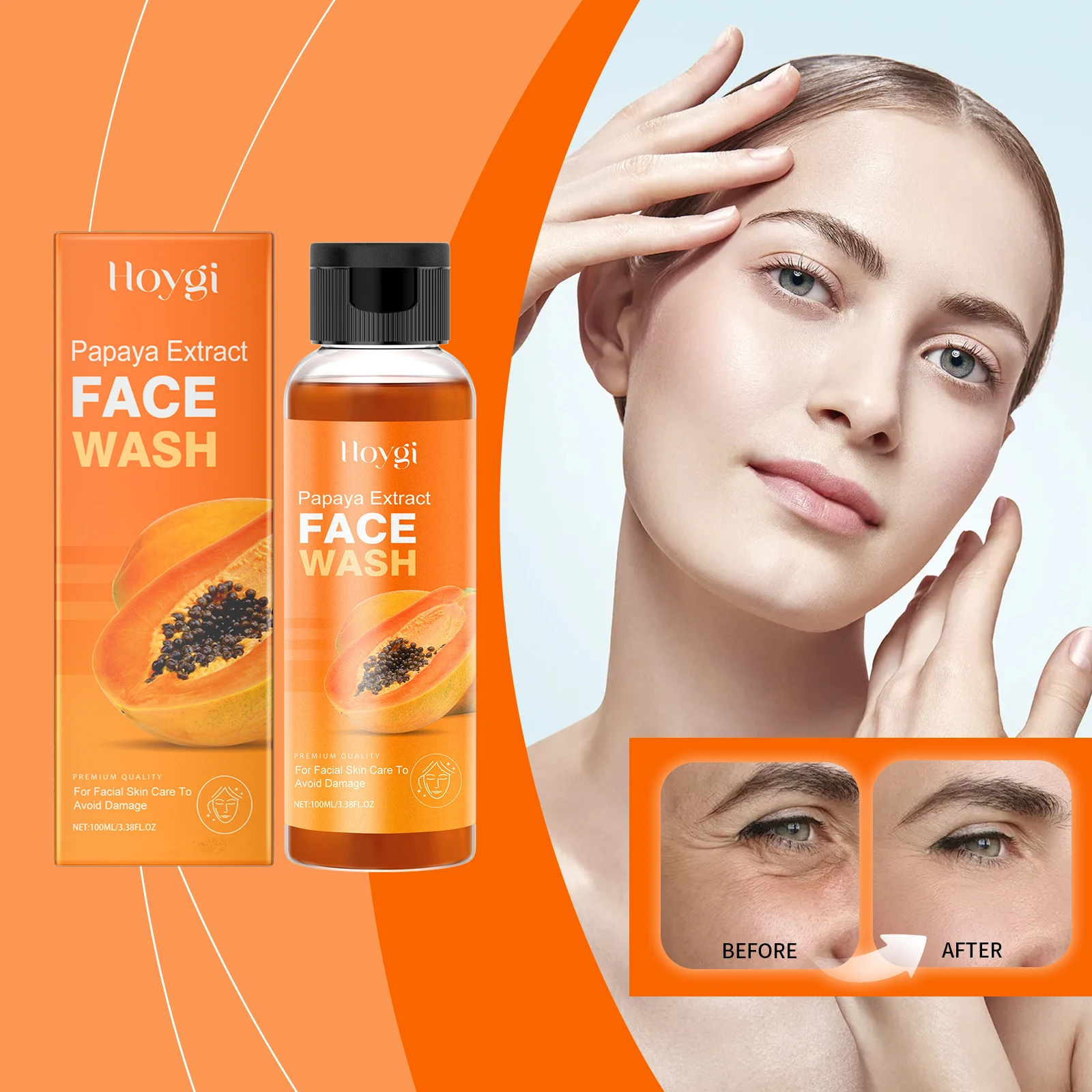Hoygi Papaya Facial Cleanser Gentle Facial Cleanser Not Tight Moisturizing Moisturizing Skin Rejuvenating Skin Care Facial
Hoygi Papaya Facial Cleanser Gentle Facial Cleanser Not Tight Moisturizing Moisturizing Skin Rejuvenating Skin Care Facial
