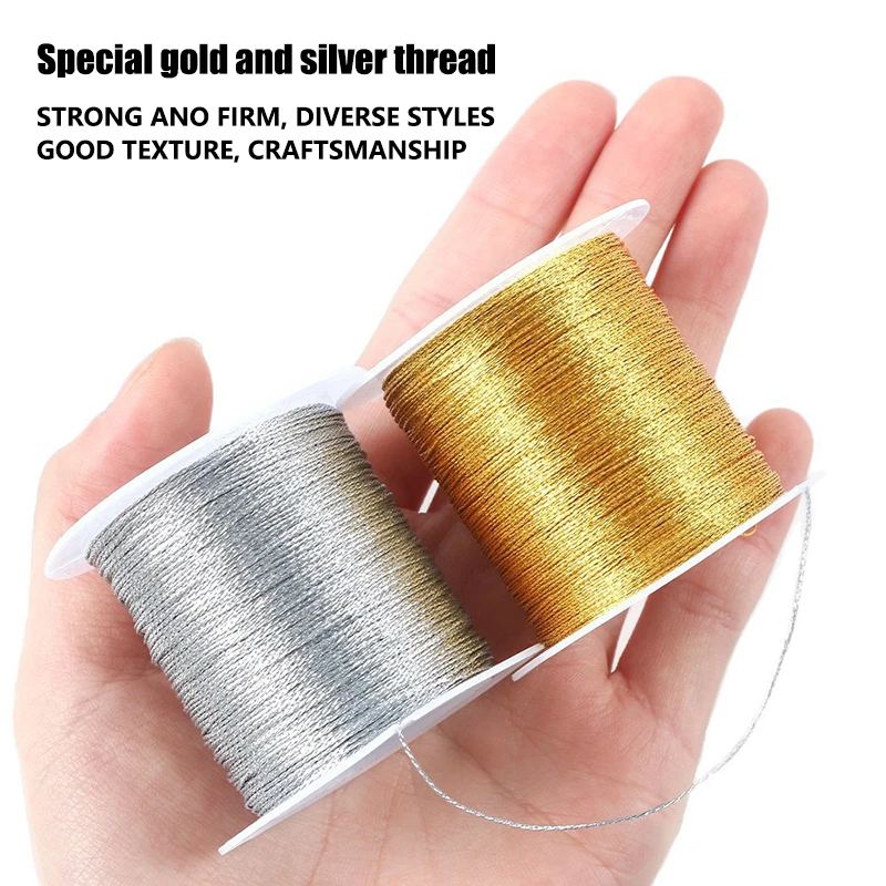 35M Weaving Gold Thread, Shiny Embroidery Thread, Shiny Silk Thread, DIY Handmade Accessories, Weaving Sewing Thread Tools
35M Weaving Gold Thread, Shiny Embroidery Thread, Shiny Silk Thread, DIY Handmade Accessories, Weaving Sewing Thread Tools