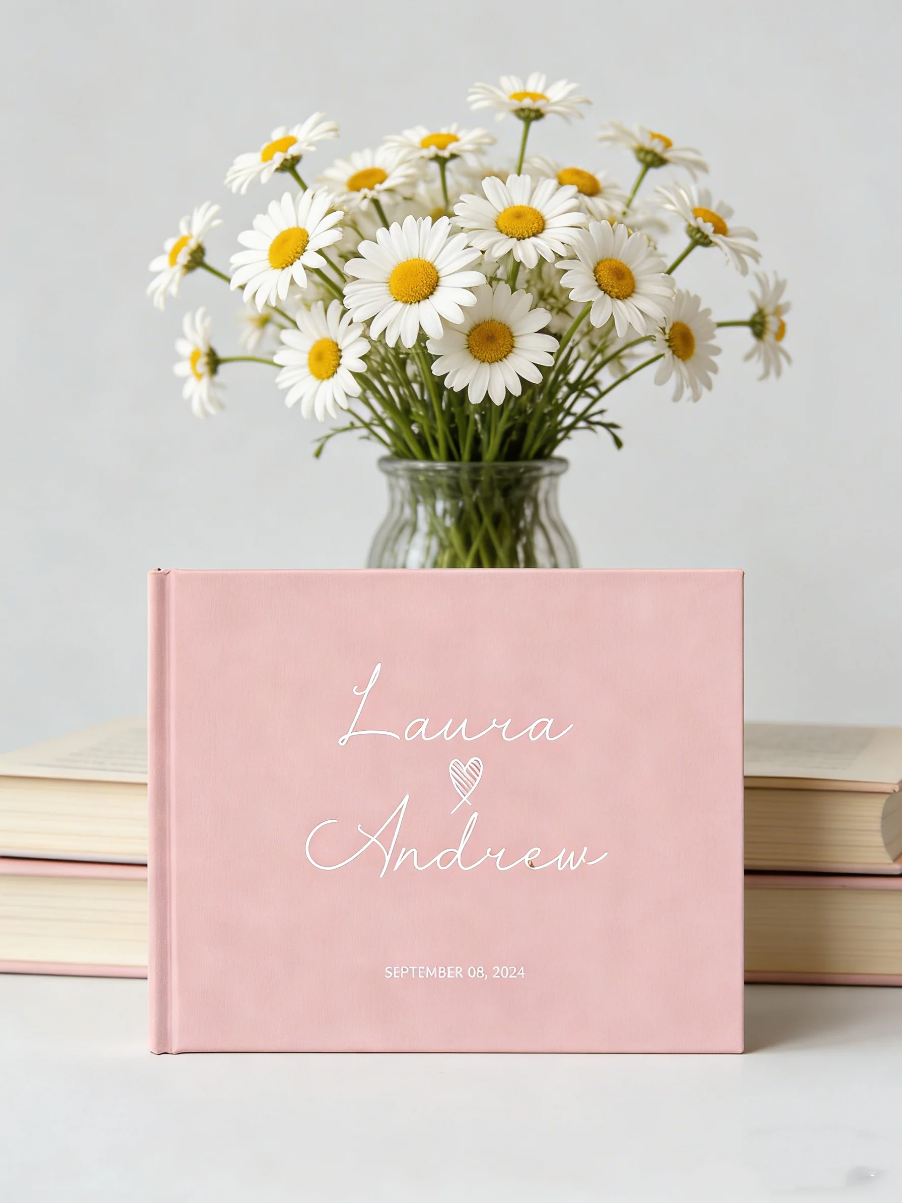 Personalized Wedding Reception Guest Book | Custom Engagement Signing Book | Ideal Bridal Shower & Anniversary Keepsake Gift
Personalized Wedding Reception Guest Book | Custom Engagement Signing Book | Ideal Bridal Shower & Anniversary Keepsake Gift