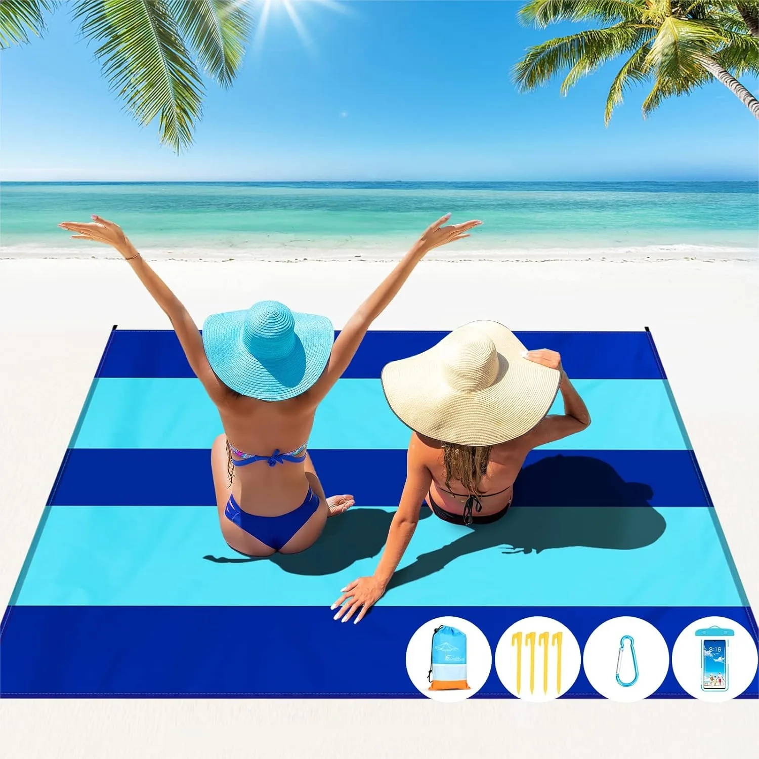 Extra Large Beach Blanket 10x9 ft for 2-8 Adults Waterproof Sandproof Lightweight Travel Camping Picnic
Extra Large Beach Blanket 10x9 ft for 2-8 Adults Waterproof Sandproof Lightweight Travel Camping Picnic