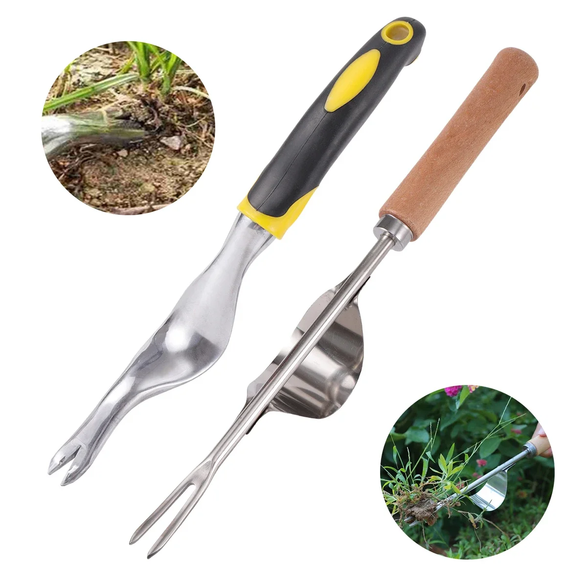 1Pc 29/32.5cm Gardening Manual Weeding Tools Stainless Steel Head Wooden/Rubber Handle Pulling Digging Loosening Removing Weeds
1Pc 29/32.5cm Gardening Manual Weeding Tools Stainless Steel Head Wooden/Rubber Handle Pulling Digging Loosening Removing Weeds