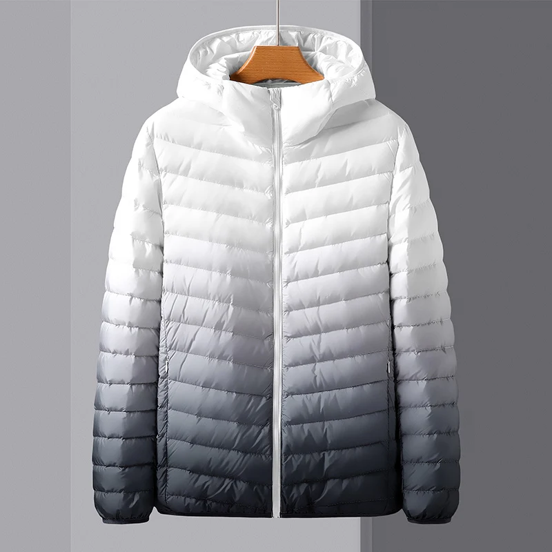 Youth Fashion Gradient High-quality Hooded Down Jacket for Outdoor Sports Leisure Stylish Versatile Breathable and Warm Jacket
Youth Fashion Gradient High-quality Hooded Down Jacket for Outdoor Sports Leisure Stylish Versatile Breathable and Warm Jacket