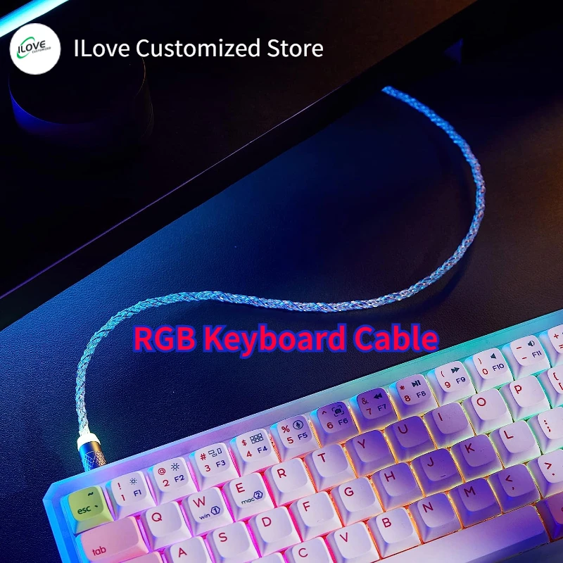 RGB keyboard cable 7-color gradient keyboard luminous cable Type c luminous keyboard cable
RGB keyboard cable 7-color gradient keyboard luminous cable Type c luminous keyboard cable