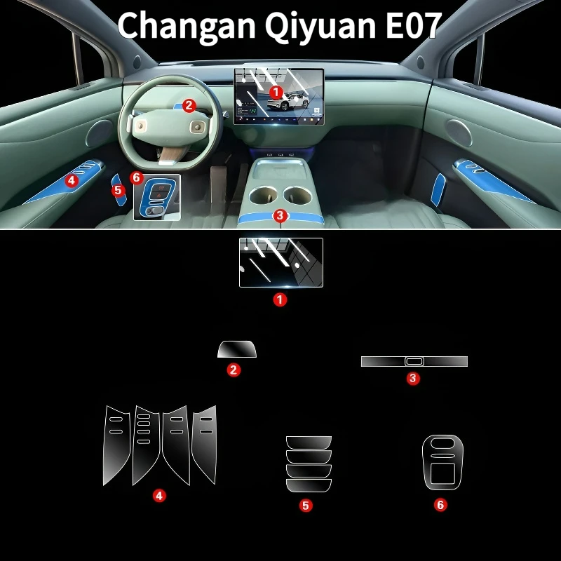 For Changan Qiyuan E07 25interior protection Dashboard Multimedia GPS Navigation Transparent Scratch-Resistant Film Modification
For Changan Qiyuan E07 25interior protection Dashboard Multimedia GPS Navigation Transparent Scratch-Resistant Film Modification