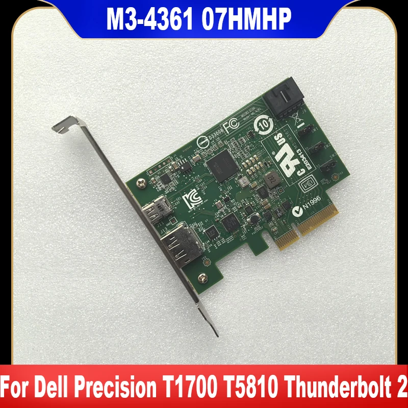 07HMHP Оригинал для Dell Precision T1700 T5810 Thunderbolt 2 DP плата расширения M3-4361 7HMHP CN-07HMHP Высокое качество Быстрая доставка
07HMHP Оригинал для Dell Precision T1700 T5810 Thunderbolt 2 DP плата расширения M3-4361 7HMHP CN-07HMHP Высокое качество Быстрая доставка
