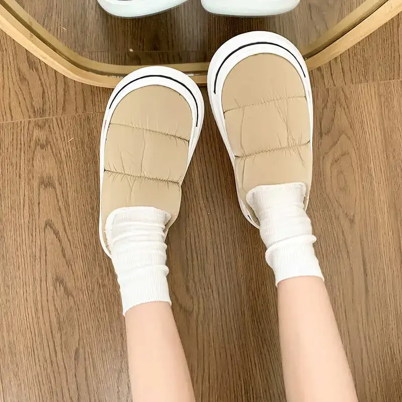 Бархатные одноразовые тапочки Key Height, удобные женские теннисные туфли, женские сандалии на низком каблуке, кроссовки, спортивные лоферы
Бархатные одноразовые тапочки Key Height, удобные женские теннисные туфли, женские сандалии на низком каблуке, кроссовки, спортивные лоферы
