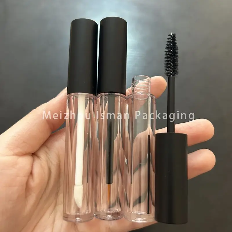 50Pcs new style matte black top mascara container cosmetic lip gloss packaging bottle eyeliner tube with wands brush 3ml
50Pcs new style matte black top mascara container cosmetic lip gloss packaging bottle eyeliner tube with wands brush 3ml