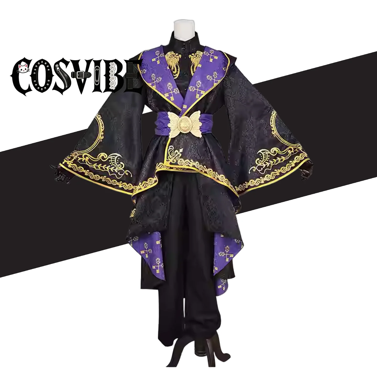 Twisted Wonderland Ace Cosplay - Black Purple Magic Robe Hat Goth Suit Halloween Anime Party
Twisted Wonderland Ace Cosplay - Black Purple Magic Robe Hat Goth Suit Halloween Anime Party