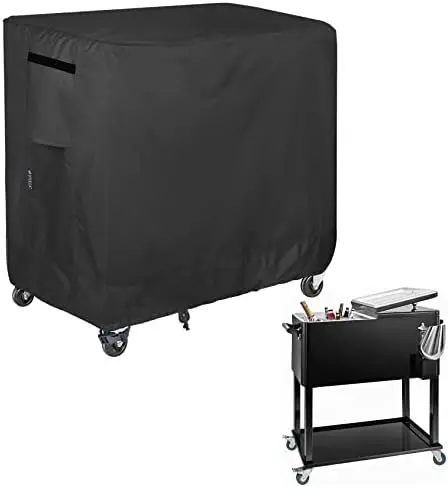 Waterproof 80-Quart Cooler Cart Cover - Black, Fits 36"x20"x34" Rolling Ice Chest
Waterproof 80-Quart Cooler Cart Cover - Black, Fits 36"x20"x34" Rolling Ice Chest
