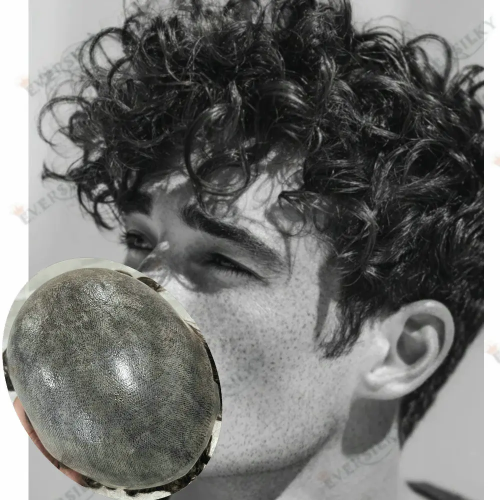 20MM Curly Hairstyle Men's0.1mm Thin Injection Skin Toupee Black Grey Human Hair Wig Men Capillary Prosthesis Replacement System
20MM Curly Hairstyle Men's0.1mm Thin Injection Skin Toupee Black Grey Human Hair Wig Men Capillary Prosthesis Replacement System