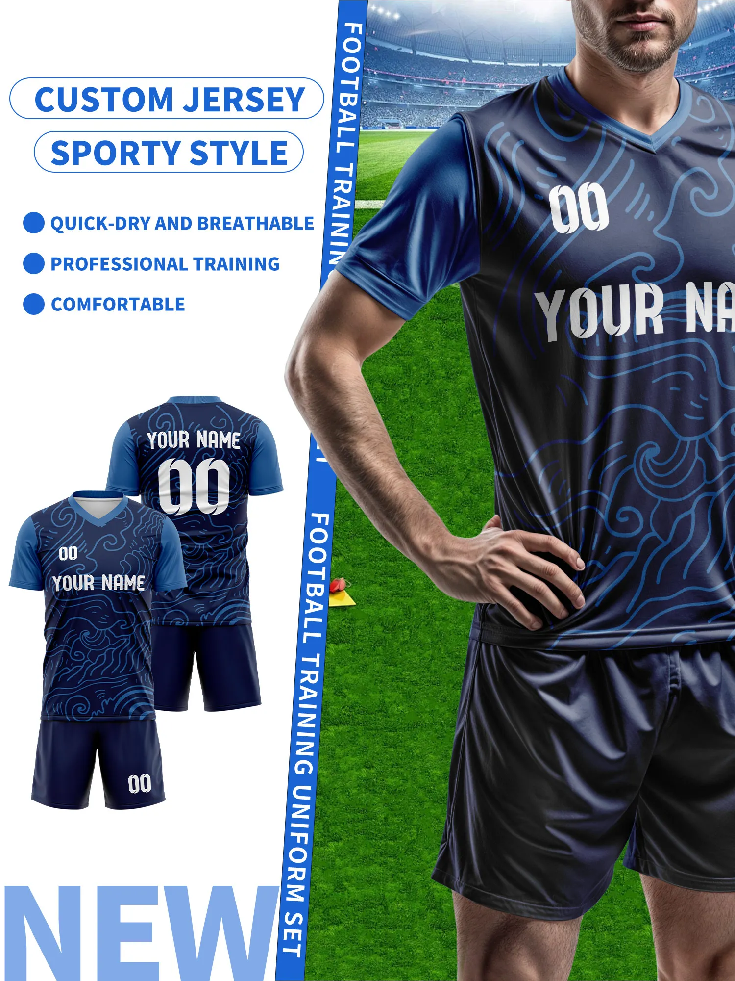 Design Your Own Soccer Jersey | Custom Name Number | Breathable Football Training Shirt,custom soccer jersey soccer shop
Design Your Own Soccer Jersey | Custom Name Number | Breathable Football Training Shirt,custom soccer jersey soccer shop