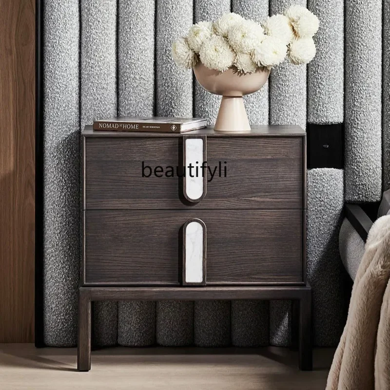 Vintage Nordic simple bedside table creative designer marble bedside small cabinet storage cabinet bedroom furniture
Vintage Nordic simple bedside table creative designer marble bedside small cabinet storage cabinet bedroom furniture