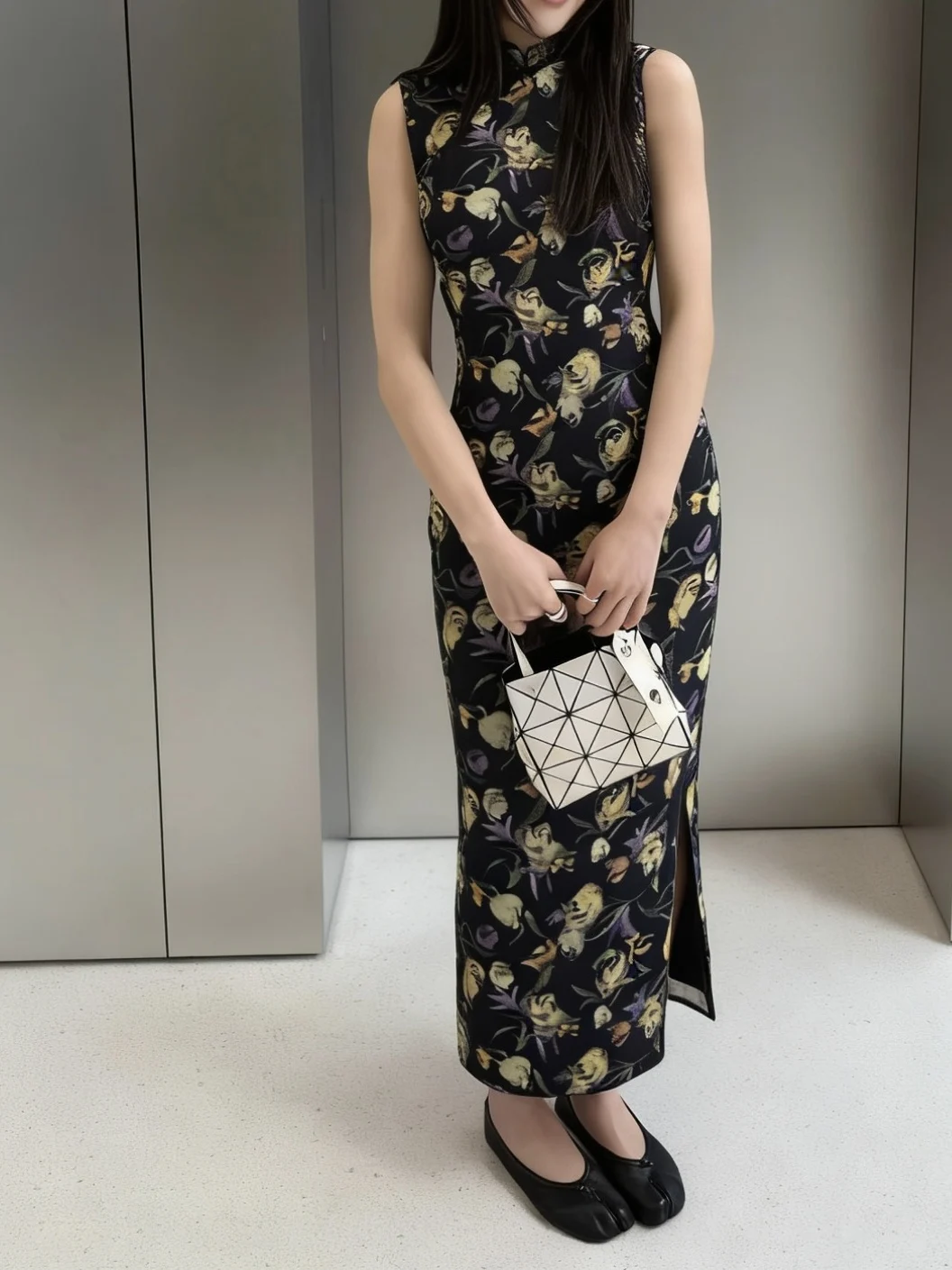 Mulan Lou Long Sleeveless Back Zipper Vintage Style Breathable Polyester Spring Begining Floral Print Daily Wear
Mulan Lou Long Sleeveless Back Zipper Vintage Style Breathable Polyester Spring Begining Floral Print Daily Wear