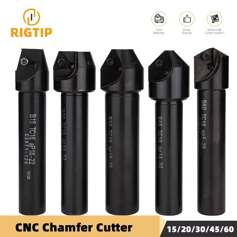RIGTIP Chamfering cutter Countersink Bar Indexable Chamfer Milling Cutter Tool Holder 30 45 60 Degree TC AP C20 C16
RIGTIP Chamfering cutter Countersink Bar Indexable Chamfer Milling Cutter Tool Holder 30 45 60 Degree TC AP C20 C16