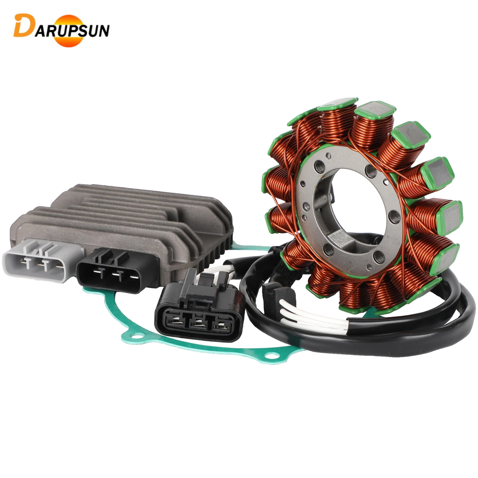 DARUPSUN Magneto Stator+Voltage Rectifier+Gasket For Kawasaki ZX1000 Ninja ZX10R 11-15
DARUPSUN Magneto Stator+Voltage Rectifier+Gasket For Kawasaki ZX1000 Ninja ZX10R 11-15