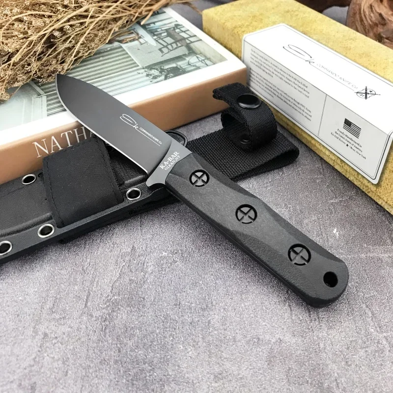 KE51 Fixed Blade Knife Nylon Fibre Handle 440C Blade Outdoor Adventure Hunting Battle High Hardness EDC Multi-functional Knives
KE51 Fixed Blade Knife Nylon Fibre Handle 440C Blade Outdoor Adventure Hunting Battle High Hardness EDC Multi-functional Knives
