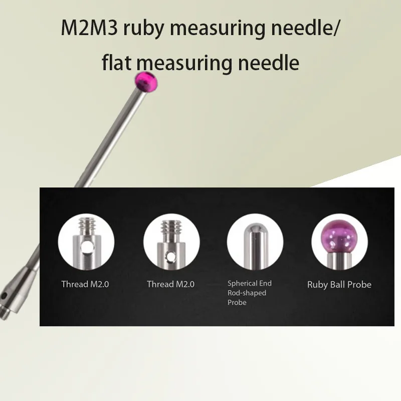 Special M2M3 flat measuring needle/ruby stainless steel measuring needle for CNC machine tool equipment
Special M2M3 flat measuring needle/ruby stainless steel measuring needle for CNC machine tool equipment