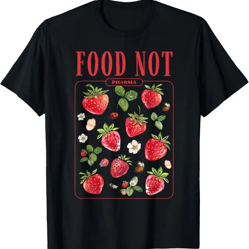 Футболка Food Not Pharma с натуральным органическим питанием
Футболка Food Not Pharma с натуральным органическим питанием