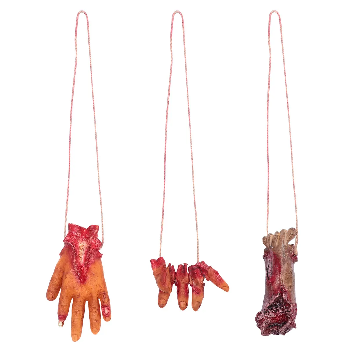 3Pcs Halloween Broken Hand Hanging Decorations Haunted House Creepy Organ Ornaments Party Scary Hanging Horror Prop Bar Decor
3Pcs Halloween Broken Hand Hanging Decorations Haunted House Creepy Organ Ornaments Party Scary Hanging Horror Prop Bar Decor