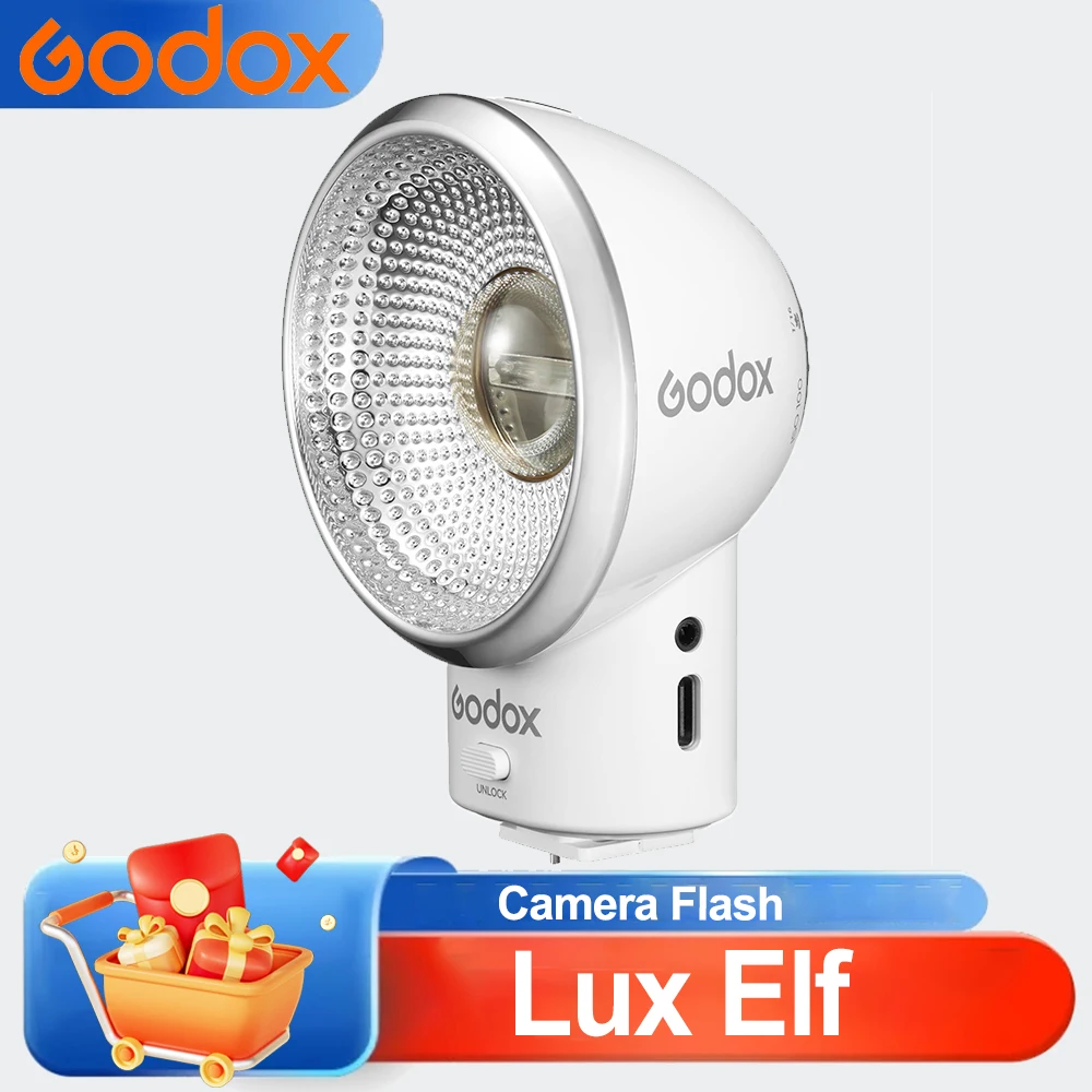 Вспышка для фотоаппаратов Godox Lux Elf Retro со встроенным литиевым аккумулятором 7.4V 350mAh и портом Type-C для Canon, Sony, Nikon, Fuji, Olympus.
Вспышка для фотоаппаратов Godox Lux Elf Retro со встроенным литиевым аккумулятором 7.4V 350mAh и портом Type-C для Canon, Sony, Nikon, Fuji, Olympus.