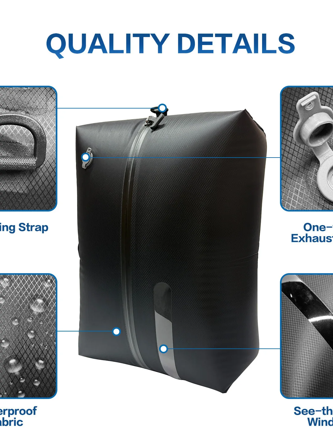 Outdoor High Capacity Vacuum Compression Bag Travel Storage Waterproof Moisture Proof Luggage Suitcase Business Trip Clothes Bag
Outdoor High Capacity Vacuum Compression Bag Travel Storage Waterproof Moisture Proof Luggage Suitcase Business Trip Clothes Bag
