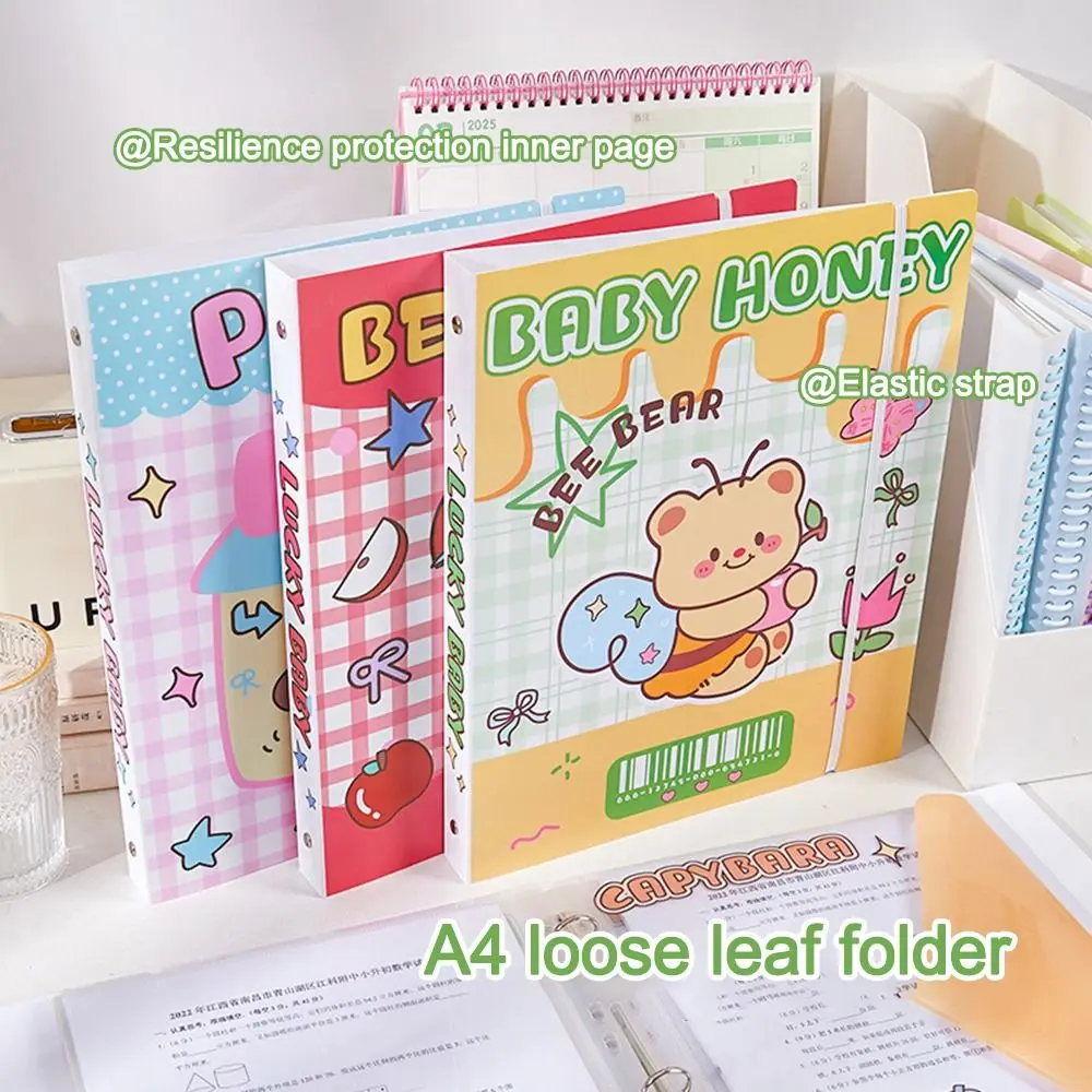 Gift Capibara/Dog/Bear A4 Folder Large Capacity Loose-leaf File Folder Information Book Student
Gift Capibara/Dog/Bear A4 Folder Large Capacity Loose-leaf File Folder Information Book Student