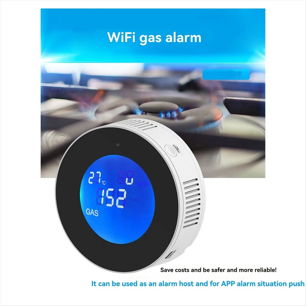 SWXF Tuya Wi-Fi умный датчик сигнализации природного газа с функцией температуры детектор утечки горючего газа ЖК-дисплей приложение Tuya (ЕС)
SWXF Tuya Wi-Fi умный датчик сигнализации природного газа с функцией температуры детектор утечки горючего газа ЖК-дисплей приложение Tuya (ЕС)