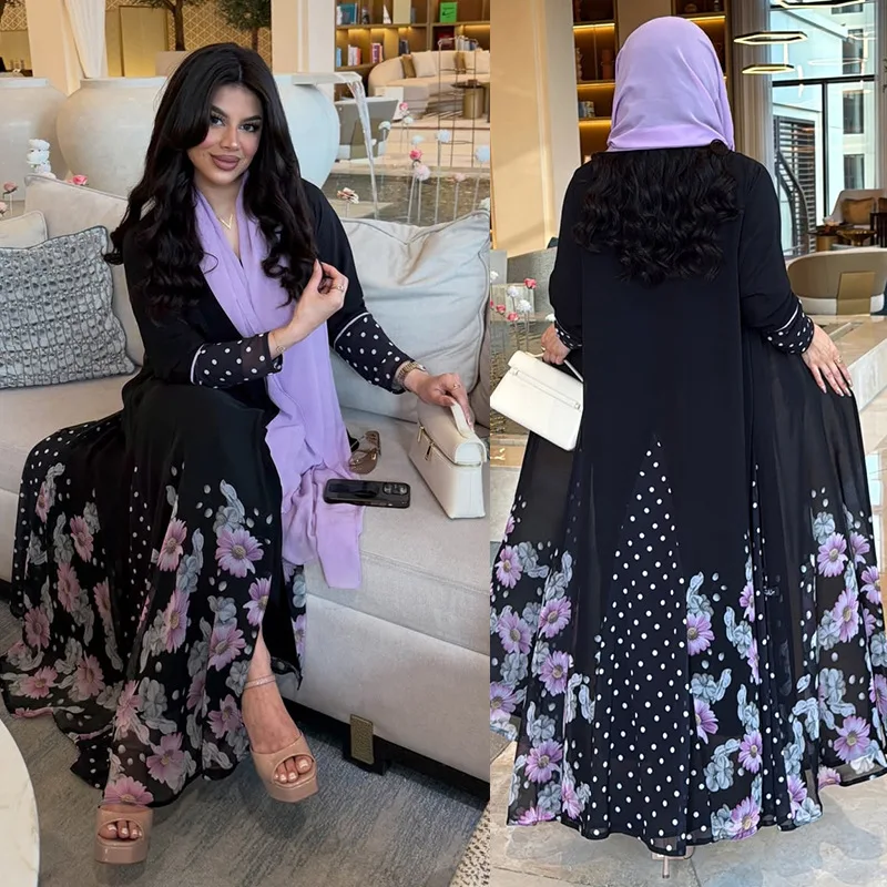 Eid Flower Print Abaya Women Muslim Jalabiya Saudi Arabic Dress Cardigan Caftan Vestidos Morocco Kaftan Long Robe 2026 Summer
Eid Flower Print Abaya Women Muslim Jalabiya Saudi Arabic Dress Cardigan Caftan Vestidos Morocco Kaftan Long Robe 2026 Summer