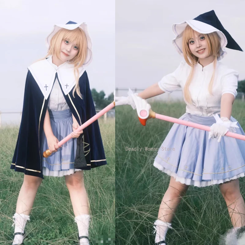 IN STOCK S-3XL Kinomoto Sakuraa Daidouji Tomoyo Cosplay Anime Cardcaptor Sakuraa Magic Star Cosplay Halloween for Women
IN STOCK S-3XL Kinomoto Sakuraa Daidouji Tomoyo Cosplay Anime Cardcaptor Sakuraa Magic Star Cosplay Halloween for Women