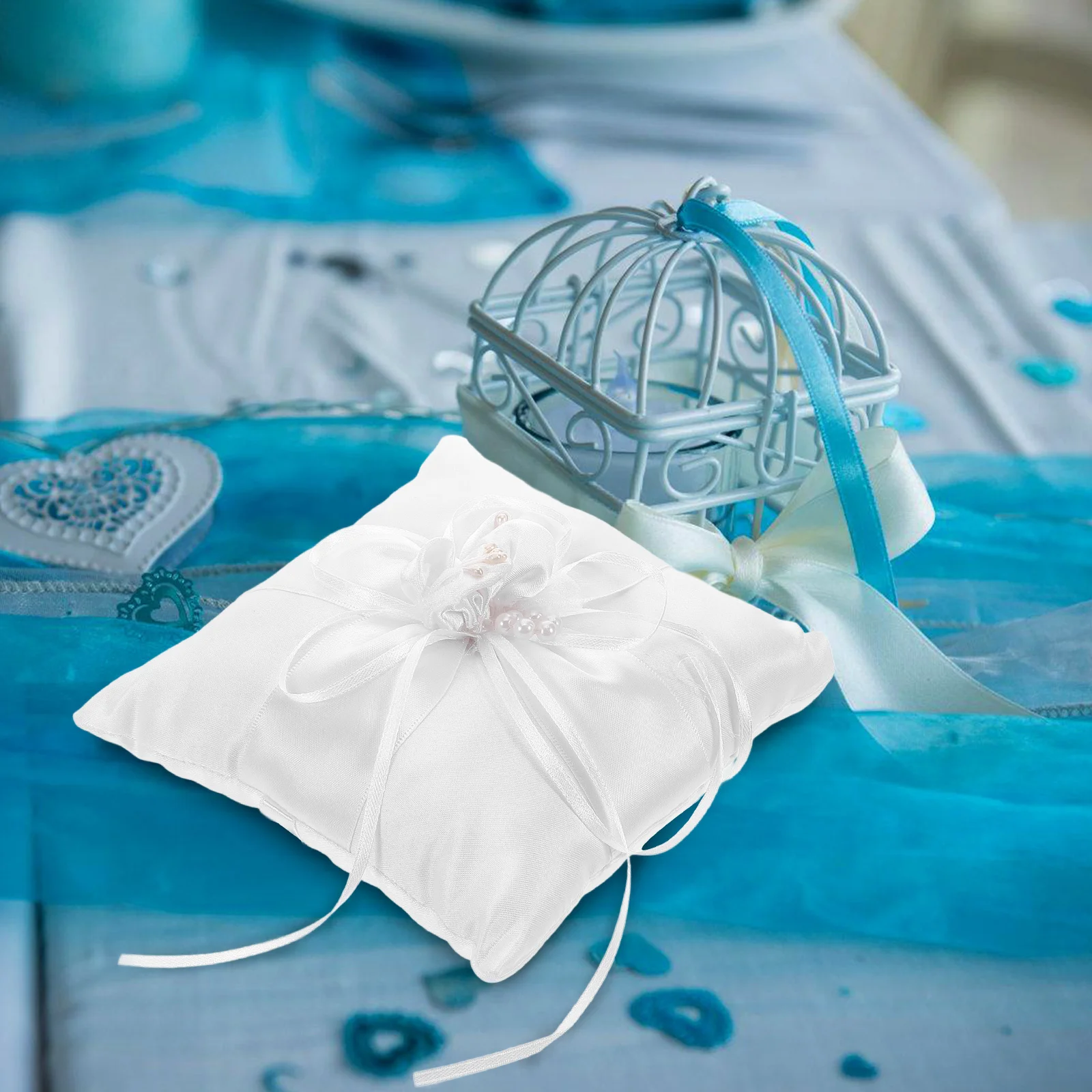 Elegant Ring Pillow for Wedding Ceremony Beautifully Designed Ring Bearer Cushion Ideal Party Engagement Decoration
Elegant Ring Pillow for Wedding Ceremony Beautifully Designed Ring Bearer Cushion Ideal Party Engagement Decoration
