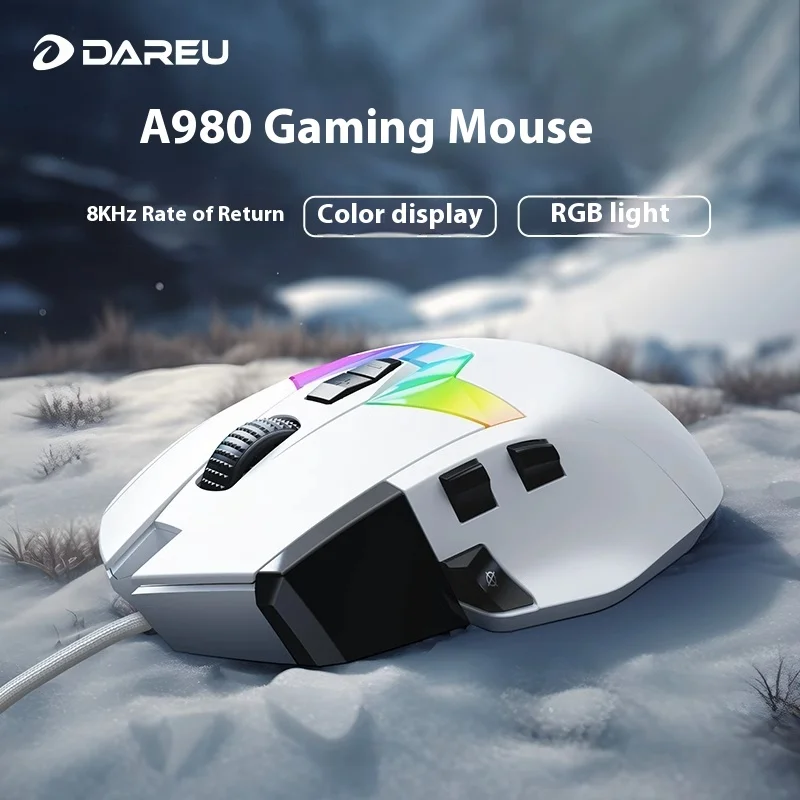 Daryou A980 E-Sports Game Mouse Paw3395 The Third Mock Examination Wired 8k Mouse Macro Dareu E-Sports Game Typing Office Mouse
Daryou A980 E-Sports Game Mouse Paw3395 The Third Mock Examination Wired 8k Mouse Macro Dareu E-Sports Game Typing Office Mouse
