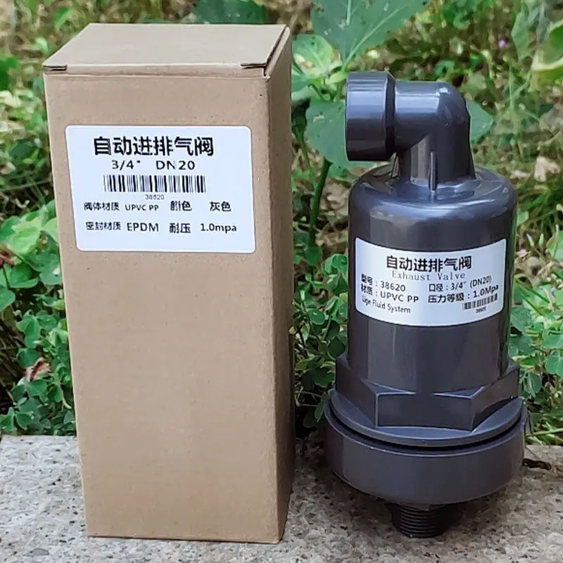 UPVC Threaded Automatic Air Release Valve – 1.0/1.6MPa PP Corrosion-Resistant Thickened for Air Intake/Exhaust
UPVC Threaded Automatic Air Release Valve – 1.0/1.6MPa PP Corrosion-Resistant Thickened for Air Intake/Exhaust