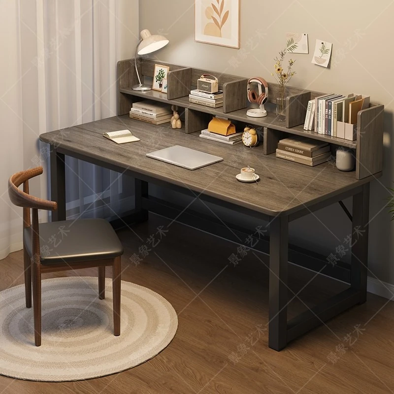 Computer desk Desktop household simple student learning writing desk bookshelf integrated table
Computer desk Desktop household simple student learning writing desk bookshelf integrated table