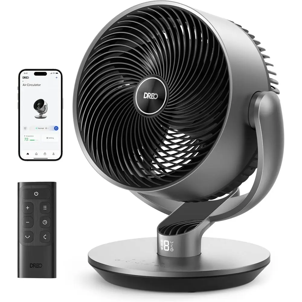 16 Inch 25dB Quiet Smart ans or Bedroom, DC Room an with Remote, 120°+120° Oscillating an, 6 es, 9 Speeds, 12H Timer,Works Alexa
16 Inch 25dB Quiet Smart ans or Bedroom, DC Room an with Remote, 120°+120° Oscillating an, 6 es, 9 Speeds, 12H Timer,Works Alexa