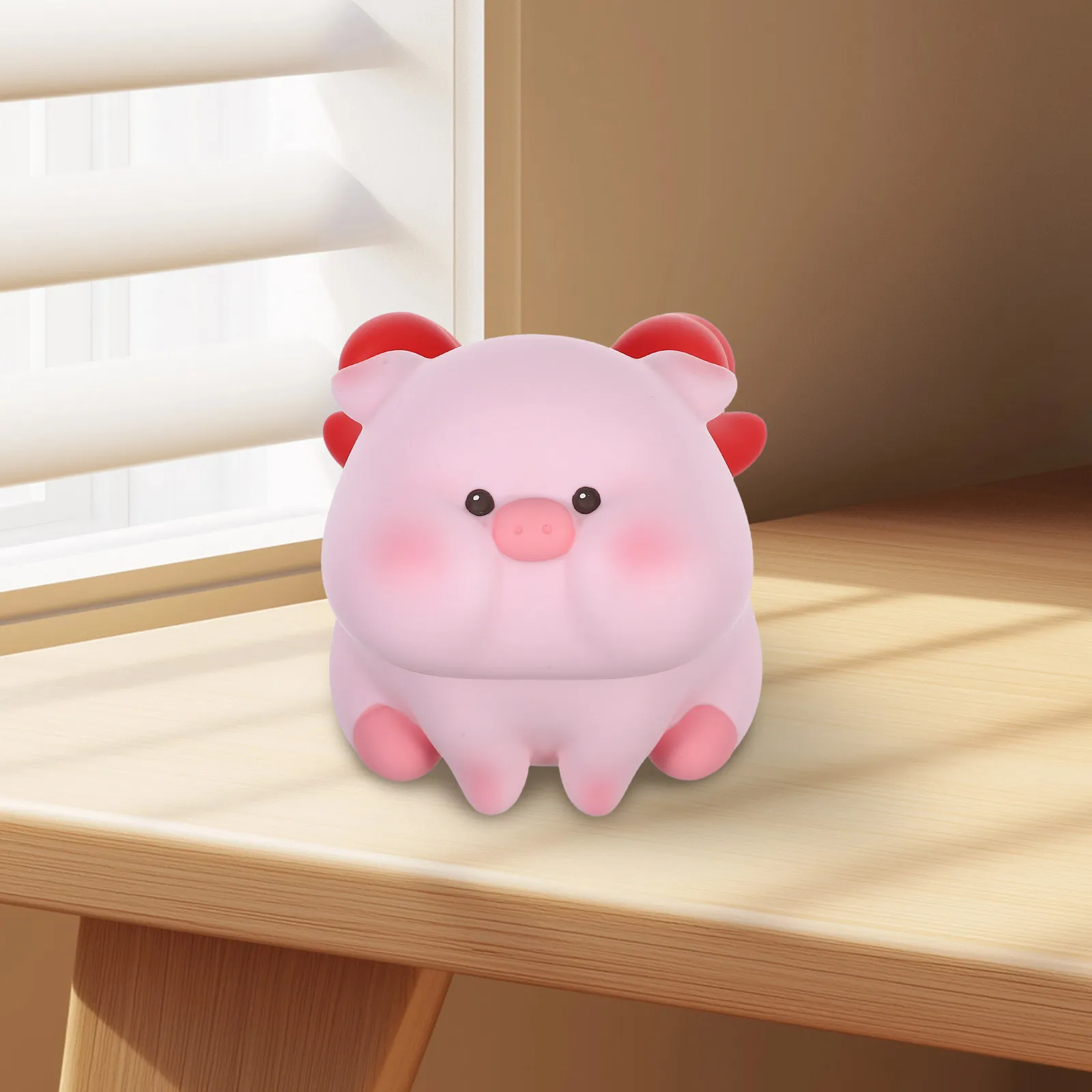 Виниловая копилка в форме свиньи среднего размера, идеальная для хранения денег на рабочем столе, виниловая копилка-свинка.
Виниловая копилка в форме свиньи среднего размера, идеальная для хранения денег на рабочем столе, виниловая копилка-свинка.