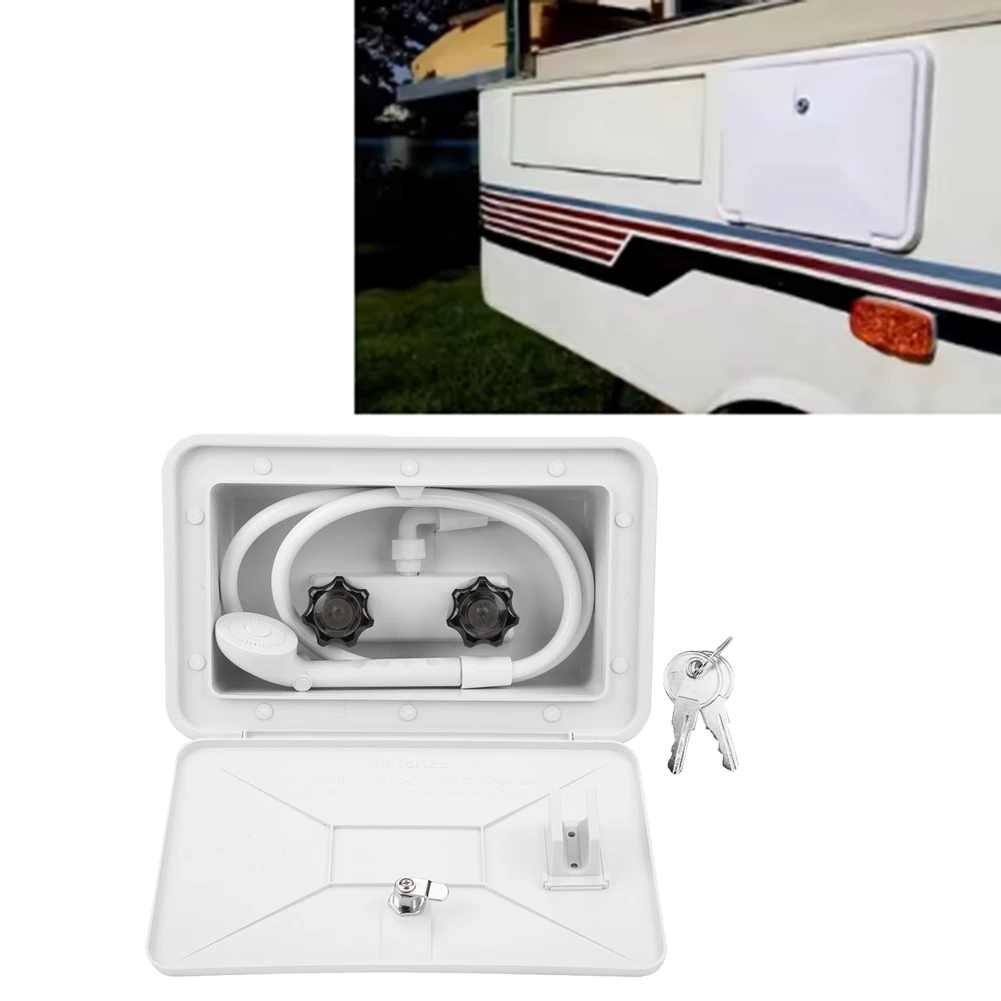 AB96-для дома на колесах, аксессуары для лодок, внешний душевой ящик для автофургона, быстроразъемный распылитель и шланг, смеситель, шланг 
AB96-для дома на колесах, аксессуары для лодок, внешний душевой ящик для автофургона, быстроразъемный распылитель и шланг, смеситель, шланг