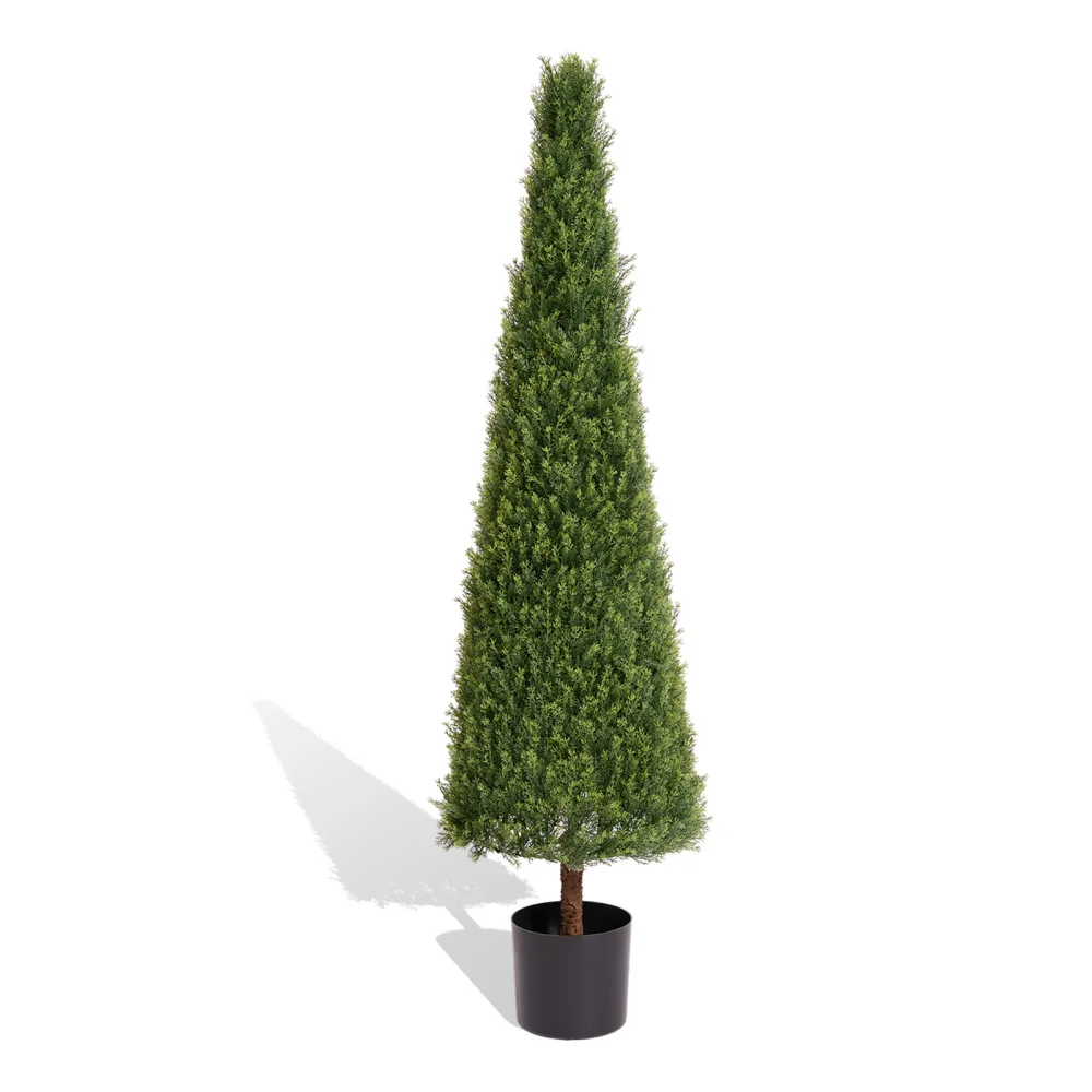 5FT Conical Topiary Cedar Trees Artificial Outdoor Lifelike Faux Evergreen Shrubs and Bushes for Front Porch and Garden Decor
5FT Conical Topiary Cedar Trees Artificial Outdoor Lifelike Faux Evergreen Shrubs and Bushes for Front Porch and Garden Decor