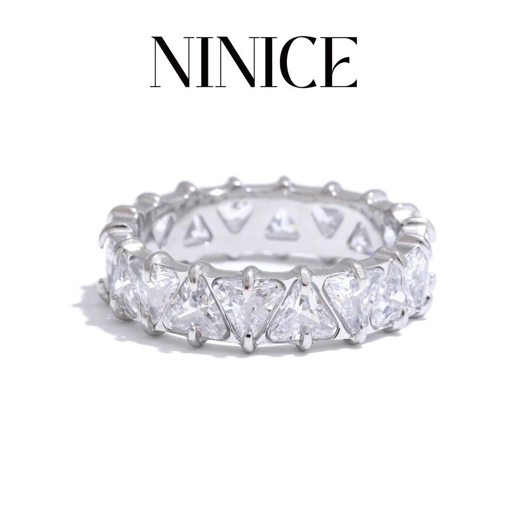 NiNice Ring Women Stainless Steel Wedding Ring Luxurious Heart-Shaped Zirconia High Grade Jewelry Gift Fashionable Temperament
NiNice Ring Women Stainless Steel Wedding Ring Luxurious Heart-Shaped Zirconia High Grade Jewelry Gift Fashionable Temperament