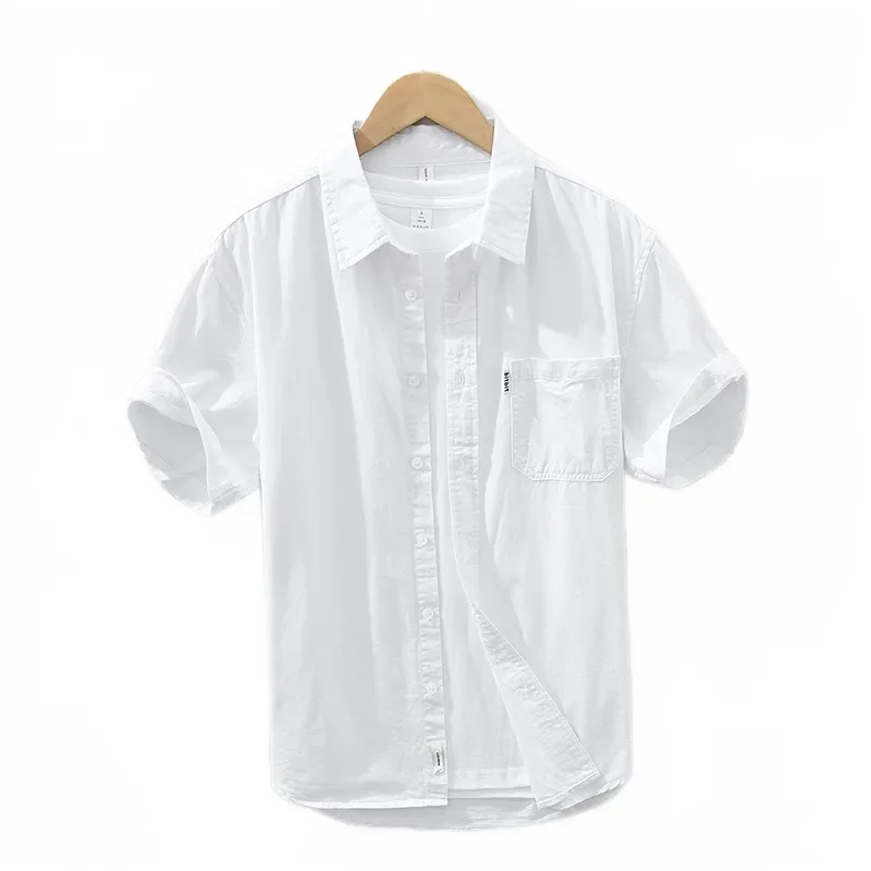 Summer Short Sleeve Shirt Men's Japanese Vintage Multi color Versatile Casual Shirt Solid Color Cool Half Sleeve
Summer Short Sleeve Shirt Men's Japanese Vintage Multi color Versatile Casual Shirt Solid Color Cool Half Sleeve